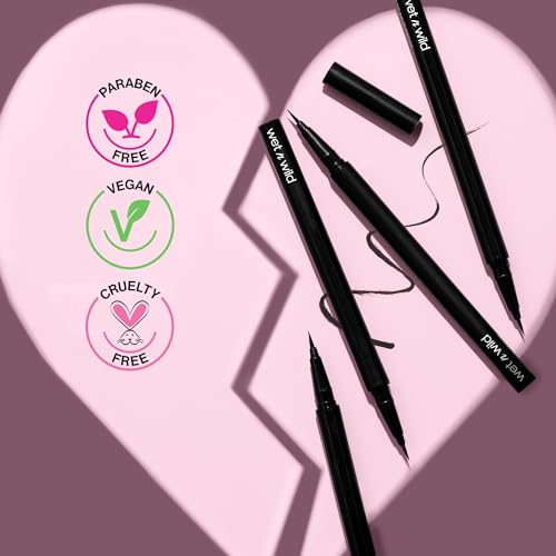 wet n wild Mega Last Breakup Proof Liquid Eyeliner - Ultra-Fine Brush, Waterproof, Long-Lasting - Cruelty-Free & Vegan - Ultra Black - Image 8