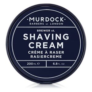 Murdock London Shaving Cream | Rich Luxurious Texture Softens and Soothes | Made in England | 6.8 oz