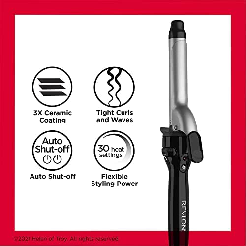 Revlon Perfect Heat Triple Ceramic Curling Iron | For Silky Smooth Medium Curls (1 in) - Image 5