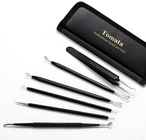 Blackhead Remover Pimple Popper Tool Kit - (6 Piece Kit) - Professional Stainless Pimples Comedone Extractor Removal Tool - Image 5