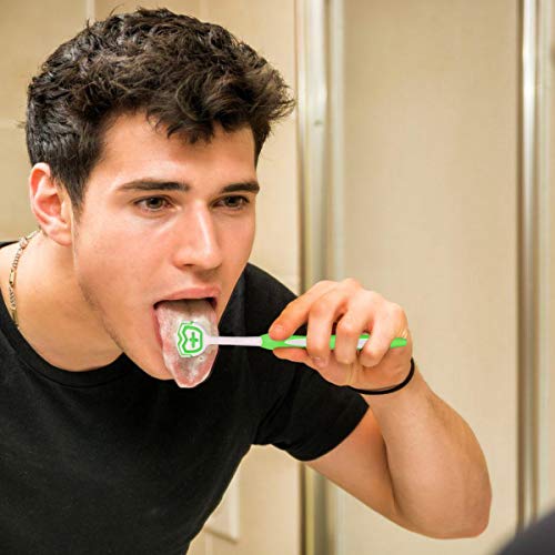 Tongue Brush, Tongue Scraper, Tongue Cleaner, Tongue Scraper Brush, Tongue Cleaner Brush, Tongue Brushes Helps Fight Bad Breath, 3 Tongue Scrapers, 3 Pack (Blue & Green & Red) - Image 4