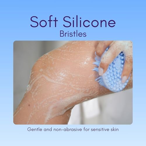 Avilana Silicone Body Scrubber – Dual-Sided Silicone Loofah for Shower, Body Scrubber for Men & Women, Gentle Loofa Alternative, Easy-to-Clean Silicone Body Scrubber Exfoliator - Image 5