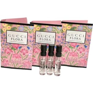 Gucci Flora Sample Perfume Perfume Gorgeous Gardenia Women Spray 1.5 ml / 0.05 oz set of 3