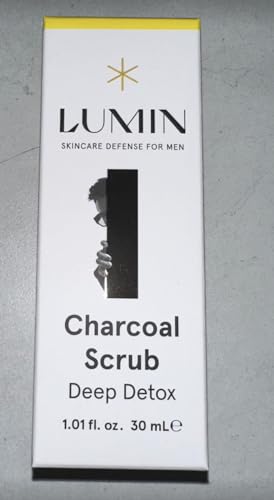 Lumin - Charcoal Scrub Deep Detox for Men - Face Cleanser for Men, Pre Shave Scrub, A charcoal face exfoliator that refreshes & rejuvenates the skin, Suitable for all skin types, 30ml, 1-Pack - Image 8