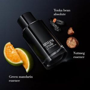 Armani Beauty – Code – Eau de Parfum – Cologne for Men – Fougère Ambery Spicy Men’s Fragrance – Green Mandarin, Nutmeg, Tonka Bean Notes