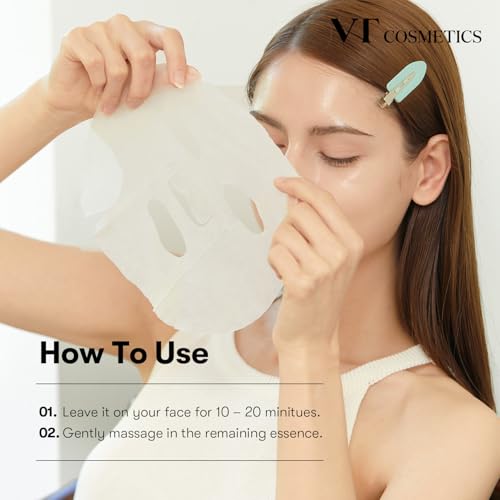 VT COSMETICS Daily Soothing Mask 30ea, Facial Sheet Mask for Moist & Hydrating, 30 Day Supply, Centella Asiatica Face Mask - Image 5
