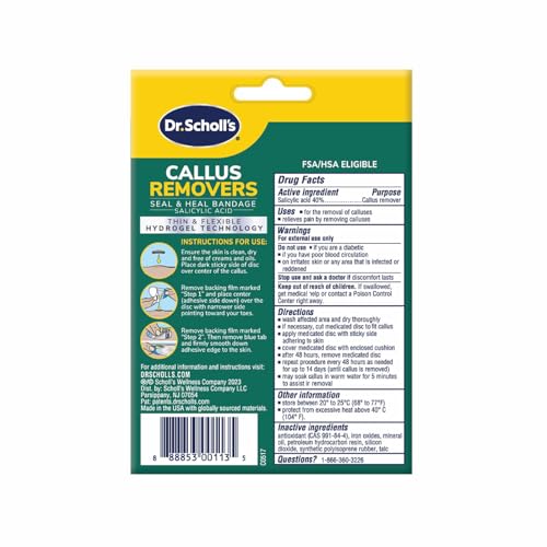 Dr. Scholl's CALLUS REMOVER Seal & Heal Bandage with Hydrogel Technology, 4ct // Removes Calluses Fast And Provides Cushioning Protection Against Shoe Pressure And Friction For All-Day Pain Relief - Image 3