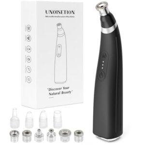 Diamond Microdermabrasion Machine, Handheld Facial Dermabrasion Device, Portable Microdermabrasion Tool with 12 Diamond Tips, Blackhead Removal for Home Travel