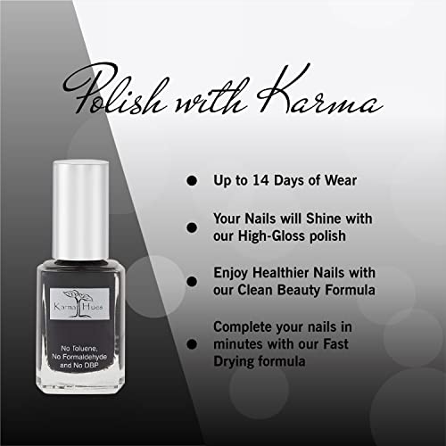karma organic Nail Polish - Quick Dry Nail Lacquer, Non-Toxic, Vegan, and Cruelty-Free Nail Paint Art for Adults & Kids - No Toluene, No Formaldehyde, No DBP, and Free of TPHP (Vinyl, 0.43 fl oz.) - Image 6