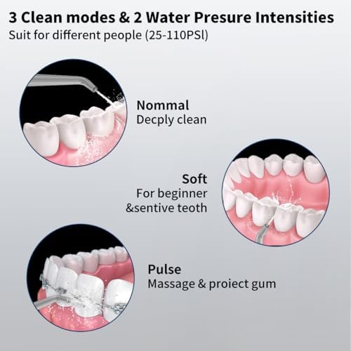 2-1 Oral Clean Kit- Water Dental flosser & Electric Toothbrush Combo- Brushing & Flossing- for Teeth Cleaning and Gum Health - Image 5