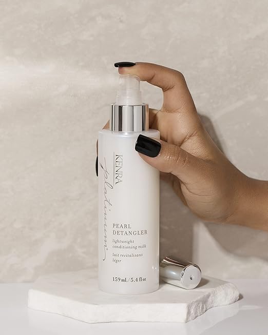 Kenra Platinum Pearl Detangler | Lightweight Conditioning Milk | Adds Moisture & Slip | Effortless Detangling & Manageability | Thermal Protection Up To 450F | All Hair Types | 5.4 fl. oz - Image 4