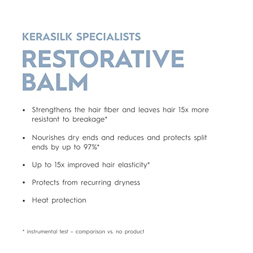 KERASILK Restorative Balm | Intensely Repairs & Minimizes Breakage | Nourishes Dry Ends & Strengthens Strands | With Heat Protection | For Dry, Stressed & Damaged Hair | 75ml - Image 2