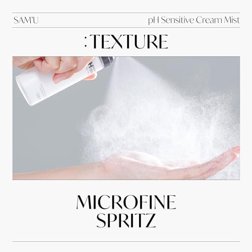 SAM’U pH Sensitive Cream Mist – Ceramide Hydrating Spray Mist with Hyaluronic Acid & Allantoin – Korean Skin Care, Moisturizing & Barrier-Boosting Mist for Dewy Skin – 3.38 Fl. Oz - Image 8