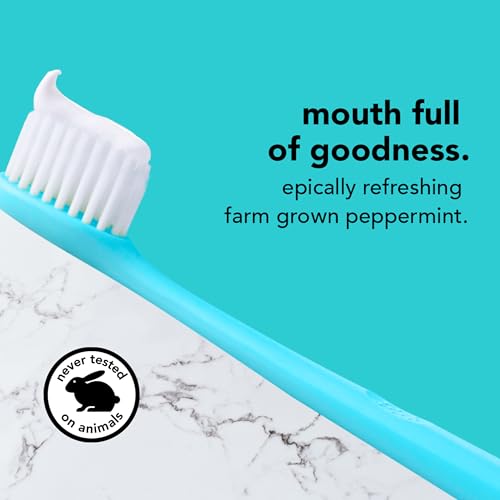 Hello Antiplaque Toothpaste, Fluoride Free for Teeth Whitening with Natural Peppermint Flavor and Tea Tree Oil, Peroxide Free, Gluten Free, SLS Free, 3 Pack, 4.7 OZ Tubes - Image 3