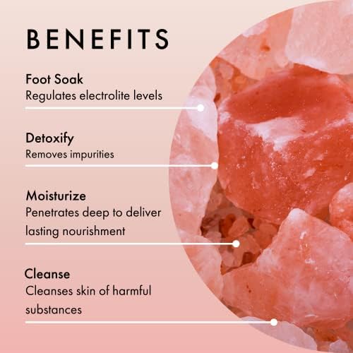 Pink Himalayan Bath Salt with Rose Petals -100% Natural Aromatherapy and Relaxation - Ylang Ylang Grapefruit Essential Oil Bath Salts for Women Relaxing-Cruelty-Free Cleanse Revitalize & Soothes Skin - Image 2