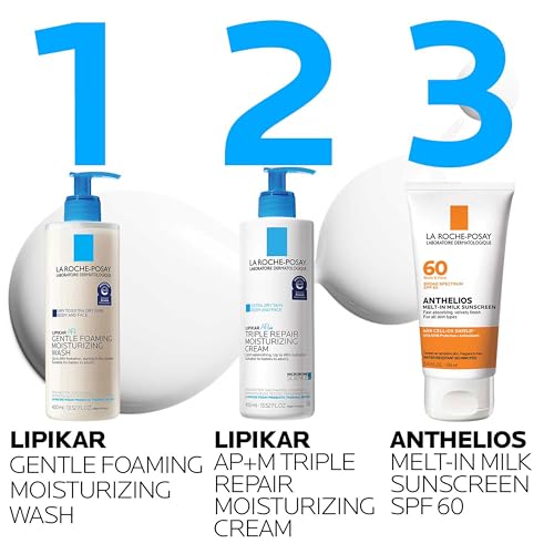 La Roche-Posay Lipikar AP+ Gentle Foaming Moisturizing Wash | Shea Butter + Niacinamide + Glycerin | Moisturizing Body Wash & Face Wash For Dry Skin | National Eczema Association Accepted | Soap Free - Image 8
