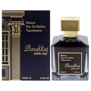 Maison Barakkat Satin Oud by Fragrance World for Unisex - 3.4 oz EDP Spray