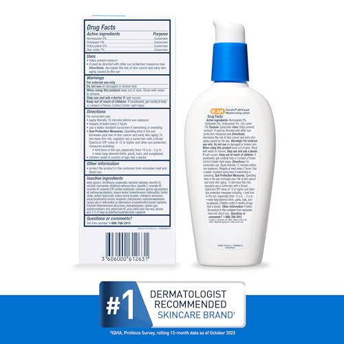 CeraVe AM Facial Moisturizing Lotion SPF 50 | Face Moisturizer with SPF, Hyaluronic Acid, Niacinamide & Ceramides | Non-Greasy | Blends Seamlessly With No White Cast | Non Comedogenic Sunscreen | 3 Oz - Image 6