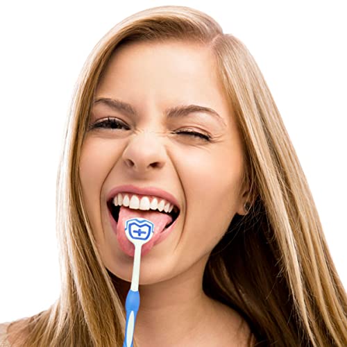 Tongue Brush, Tongue Scraper, Tongue Cleaner, Tongue Scraper Brush, Tongue Cleaner Brush, Tongue Brushes Helps Fight Bad Breath, 3 Tongue Scrapers, 3 Pack (Blue & Green & Red) - Image 3