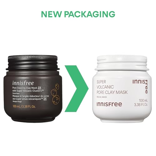 innisfree Super Volcanic Pore Clay Mask, Korean Pore Clearing Clay Mask with Volcanic Clusters and AHA - Image 8