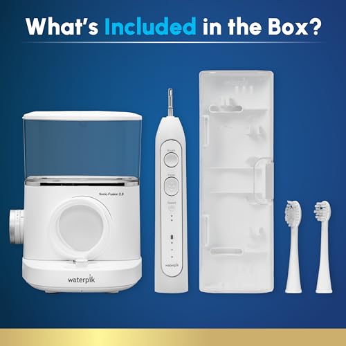 Waterpik Sonic-Fusion 2.0 Professional Flossing Toothbrush, Electric Toothbrush and Water Flosser Combo In One, White SF-04, Packaging May Vary - Image 4
