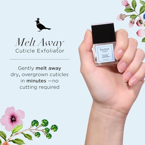 butter LONDON Cuticle Remover Liquid, Melt Away - Cuticle Oil Exfoliator & Softener Gently Removes Dry, Overgrown Cuticles for Healthy Looking Nails - Fast-Acting & Pain-Free Formula - 0.4 Fl Oz - Image 2