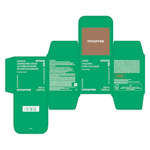 innisfree Super Volcanic Pore Clay Mask, Korean Pore Clearing Clay Mask with Volcanic Clusters and AHA - Image 10