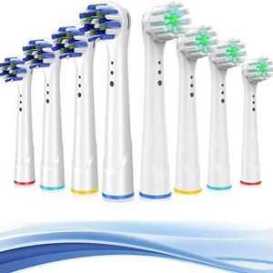 Replacement Toothbrush Heads for Oral B Braun, 8 Pack Professional Electric Toothbrush Heads, Precision Clean Brush Heads Refill Compatible with Oral-B 7000/Pro 1000/9600/ 5000/3000/8000 (8pack)