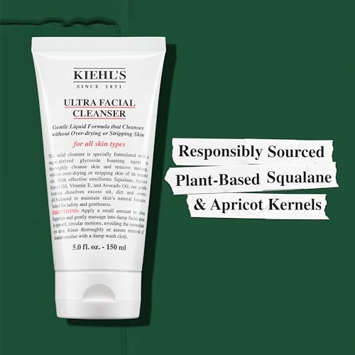 Kiehl's Ultra Facial Cleanser, Lightweight Foamy Facial Cleanser, Enriched Formula that Replenishes Skin Barrier, Gently Exfoliates and Moisturizes, Suitable for All Skin Types, Paraben Free - Image 7