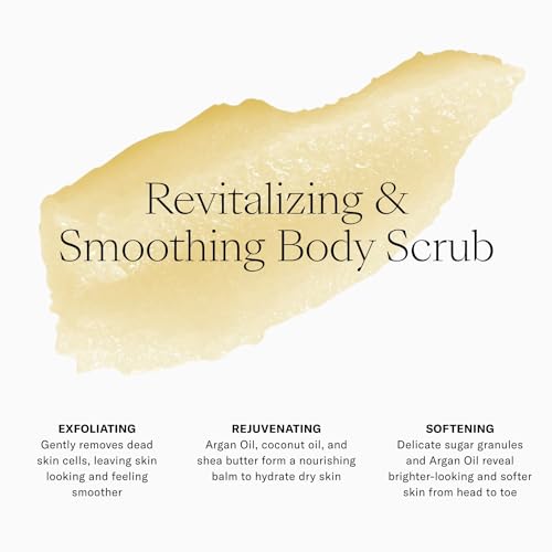 Josie Maran Sugar Body Scrub - Argan Oil Exfoliating Sugar Scrub with Coconut Oil & Shea Butter - Softens, Smooths & Hydrates Dry Skin - Vegan & Cruelty Free - Sweet Clementine (10 oz) - Image 2