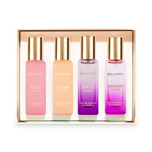 Eau De Parfum Set for Women (4x20 mL) with Date, Senorita, Glam, Rose | Vanilla, Floral, Sweet, Musk | Perfect for trials, gifting, or blending to craft your unique fragrance - Image 7