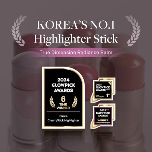 hince True Dimension Radiance Balm 10g - Natural Shimmer Glow Face Highlighter Stick, Cream Blush Stick, Transparent Color, Multiuse, Glass Skin, Korean Makeup (1, CLEAR, TP001) - Image 3