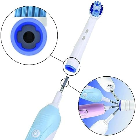 Replacement Brush Heads Compatible with OralB Braun- Pack of 8 Professional Electric Toothbrush Heads- Precision Refills for Oral-b 7000, Clean, Oral B Pro 1000, 9600, 500, 3000, 8000, Vitality Plus! - Image 4