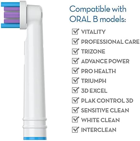 Replacement Toothbrush Heads for Oral-B, 4 Pack Replacement Heads Compatible with Oral B Braun Electric Toothbrush (4 Pack) - Image 5