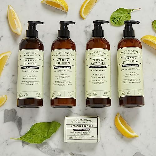 Pharmacopia Verbena Body Lotion - Hydrating Natural Moisturizer with Aromatherapy Benefits - Cruelty-Free Vegan Skin Care - Shea Butter, Aloe Vera, and Jojoba Oil - Lotion for Dry Skin, 16 oz - Image 8