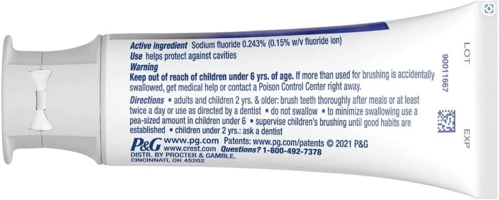 Crest 3D White Charcoal Teeth Whitening Toothpaste, Enamel Safe - 2.7 oz (76g) - Pack of 2 - Image 3