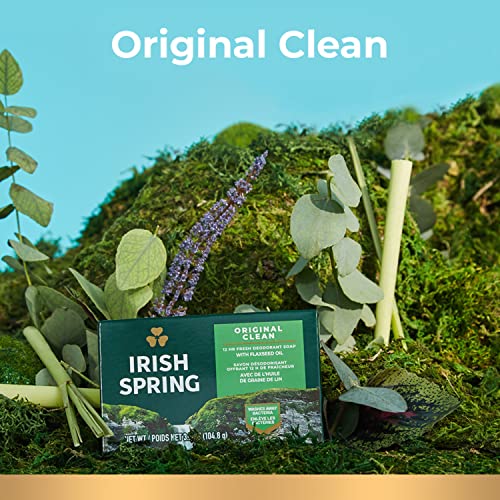 Irish Spring Bar Soap for Men, Original Clean, Smell Fresh and Clean for 12 Hours, Men Soap Bars for Washing Hands and Body, Mild for Skin, Recyclable Carton, 3.7 Ounce - 3 Count (Pack of 8) - Image 3