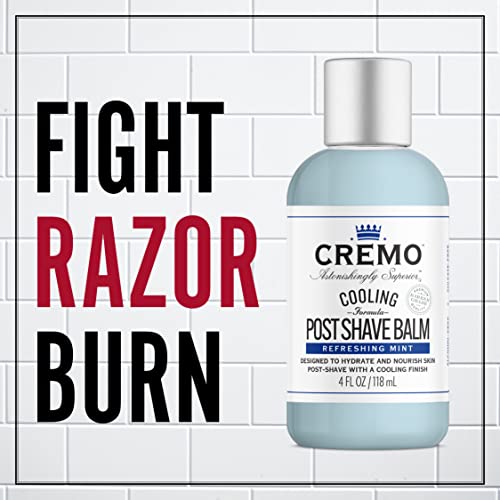Cremo Cooling Formula Post Shave Balm, Soothes, Cools And Protects Skin From Shaving Irritation, Dryness and Razor Burn, 4 Oz - Image 2