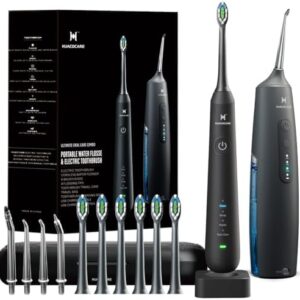2-1 Oral Clean Kit- Water Dental flosser & Electric Toothbrush Combo- Brushing & Flossing- for Teeth Cleaning and Gum Health