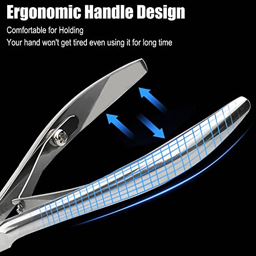 LePinko Professional Cuticle Trimmer kit, Super Sharp Dead Skin Clipper, Labor-saving Cuticula Remover for Fingernail Toenail, Manicure Pedicure Tool for Women Men, Home Salon Use, 7mm Jaw - Image 4
