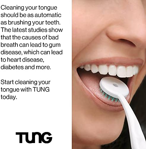 Tung Tongue Gel | Fresh Mint Tongue Cleaning Paste | Bad Breath and Halitosis | Mouth Odor Eliminator | Use with Tongue Brushes & Scrapers | Made in America (2 Pack) - Image 2