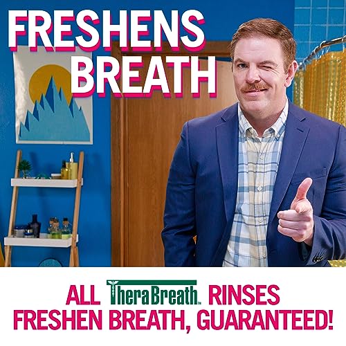 TheraBreath Anticavity Fluoride Mouthwash, Sparkle Mint, Dentist Formulated, 16 Fl Oz (2-Pack). - Image 6