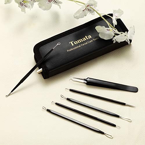 Blackhead Remover Pimple Popper Tool Kit - (6 Piece Kit) - Professional Stainless Pimples Comedone Extractor Removal Tool - Image 7