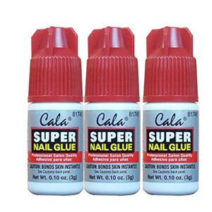 3 bottles Super nail Glue professional Salon Quality,Quick and Strong Nail liquid adhesive