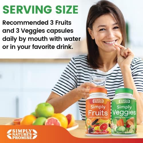 Simply Nature's Promise - Packed with Over 40 Different Fruits & Vegetables - Made with Whole Food Superfoods - with Aloe Vera – 100% Soy Free - 90 Count (Pack of 2) - Image 6