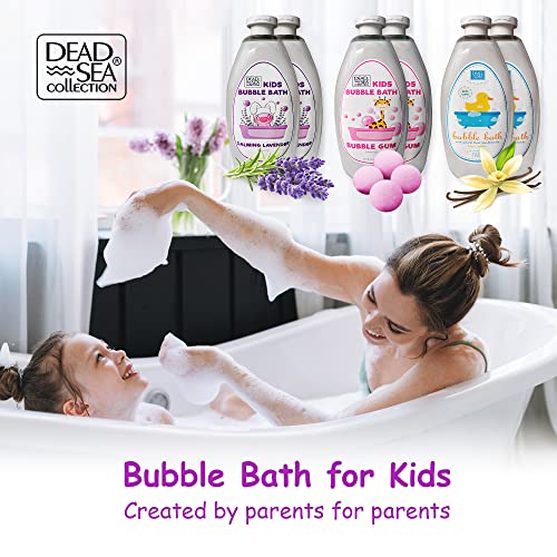 Dead Sea Collection Bubble Bath Kids with Lavender - Cleansing and Moisturizing Liquid Bubble Bath - Lavender Oil and Pure Dead Sea Minerals - Pack of 2 Large Bottles (67.6 fl.oz) - Image 2