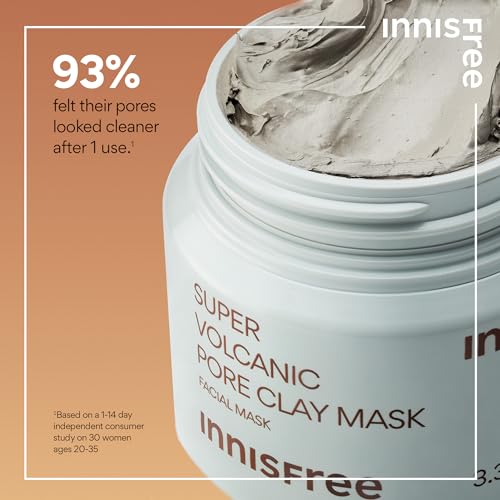 innisfree Super Volcanic Pore Clay Mask, Korean Pore Clearing Clay Mask with Volcanic Clusters and AHA - Image 3