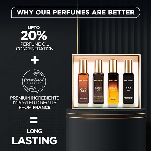 Men's Luxury Perfume Gift Set (4 x 0.68 fl. oz.) | Gifts for Men | Klub, Oud, CEO, Goat Perfume | Masculine, Woody, Citrusy, Aromatic perfumes for men - Image 4