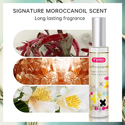 TYMO Heat Protectant Spray for Hair with Argan Oil for Styling Tools, Heat Protection Spray to Smooth & Hydrate, Natural Clean Formulation, Multi-benefit Treatment, Lightweight for All Hair Types - Image 8
