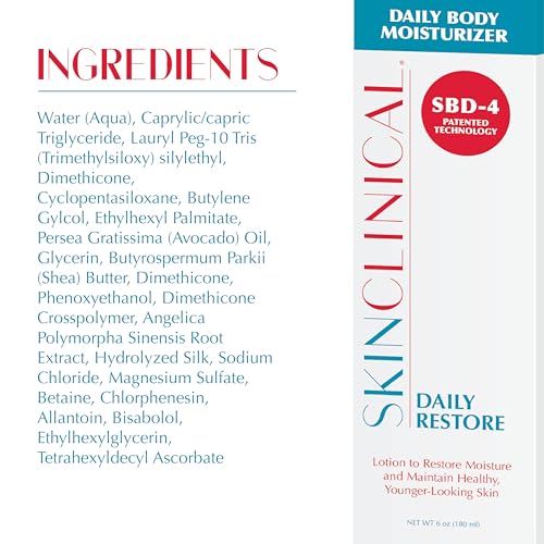 Daily Restore Hydrating & Moisturizing Lotion with Shea Butter & Aloe for Dry Skin, Unscented Lotion with Patented Ingredient SBD-4 Hydrating Face & Body Cream For Sensitive Skin 6oz - Image 7